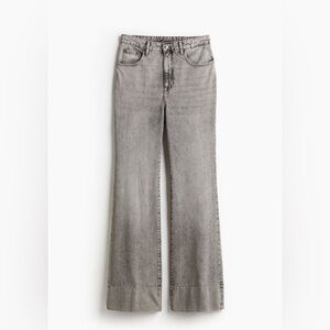 NWT H&M Studio Collection High Rise Wide Leg Gray Jeans